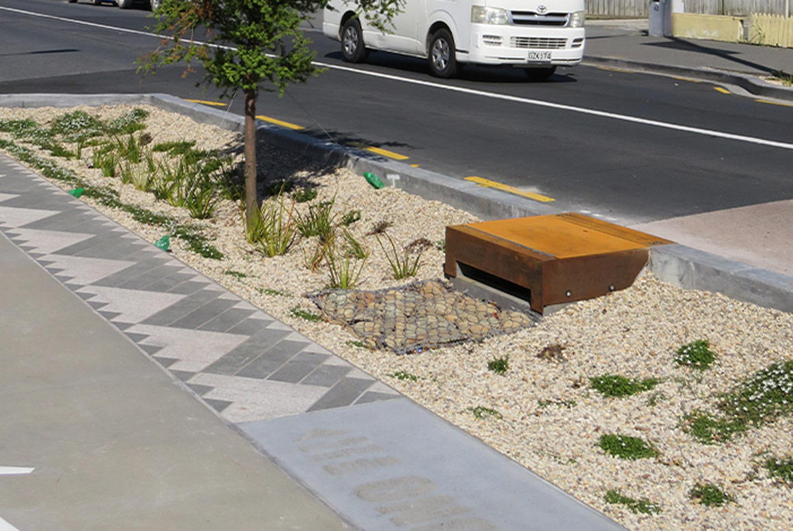 Bio-Filtration Garden Forebay Catchpit | Boffa Miskell